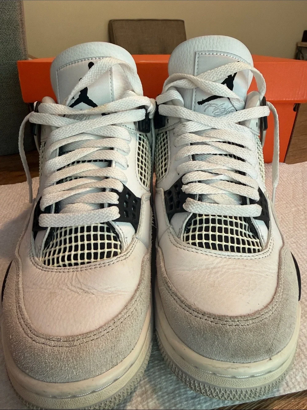 Jordan White and Black Men's Retro Sneakers